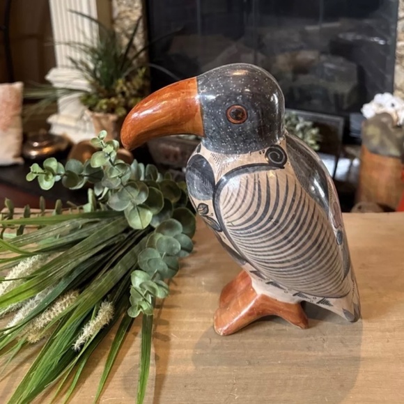 10” x 5” Vintage Tonala Mexican Pottery Signed Solis Folk Art. - Picture 3 of 7